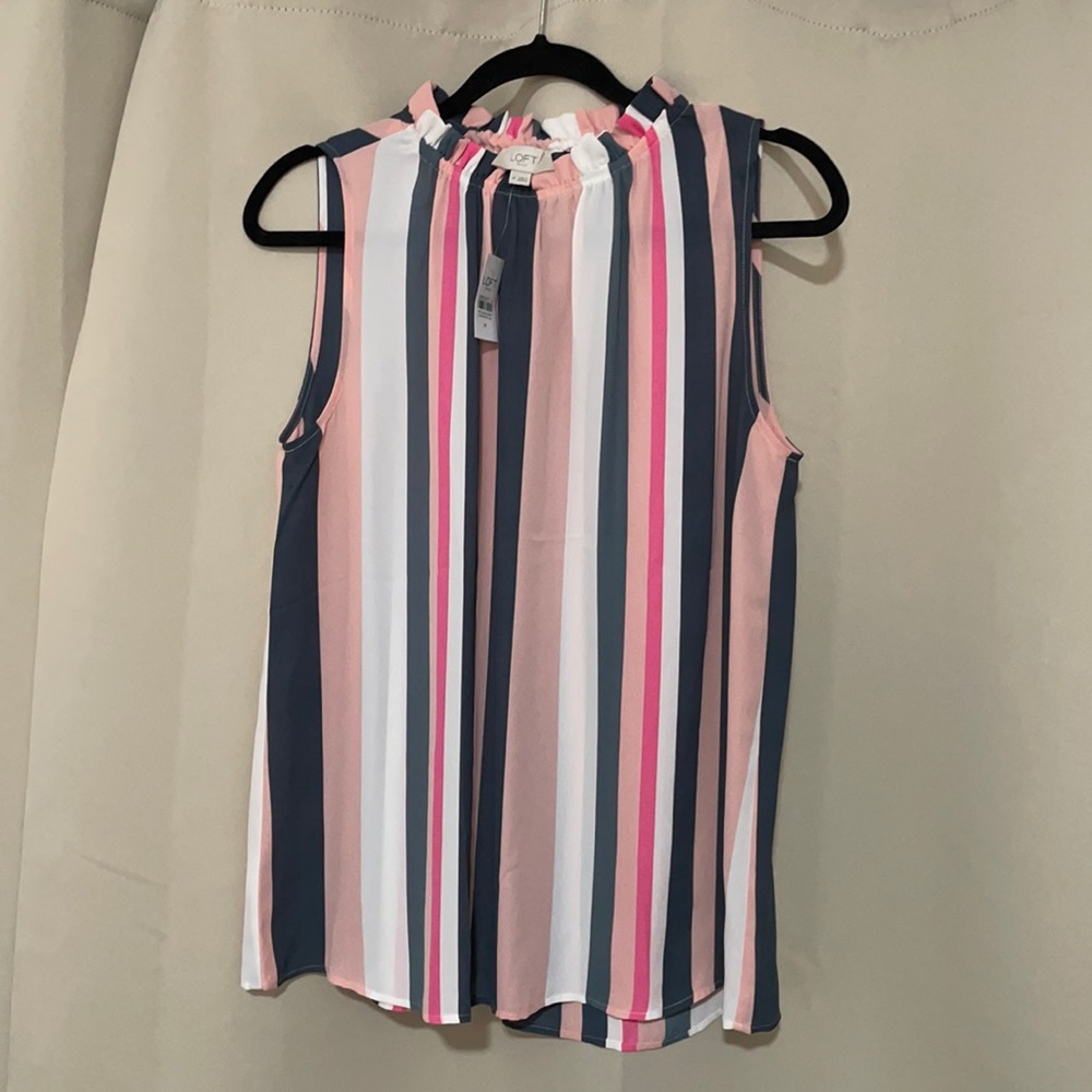 LOFT Striped Blouse